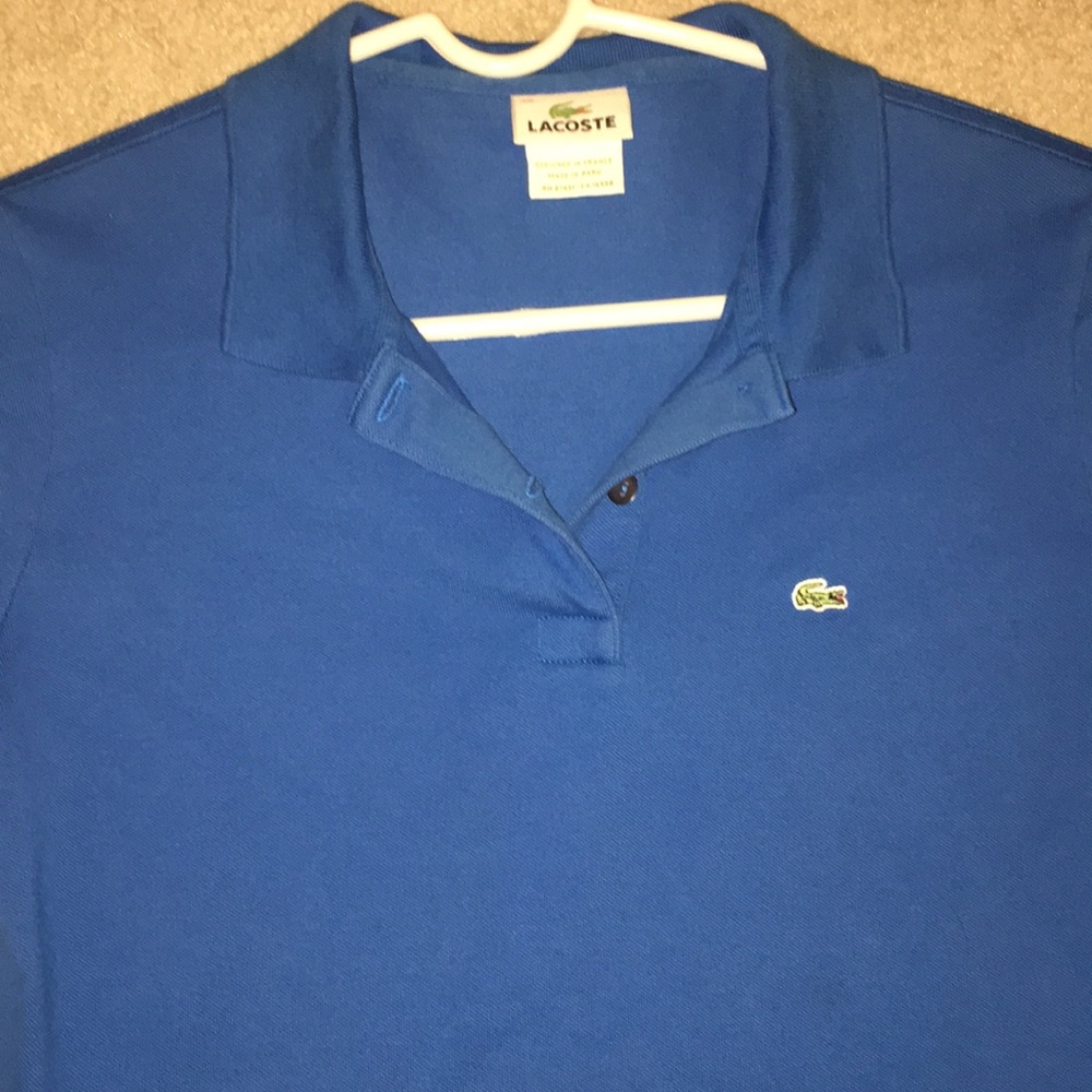 Lacoste polo royal blue size 40